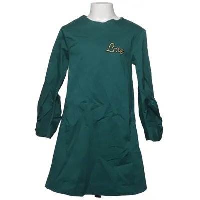 Jurk (Groen) van Zara Girls Katoen, Elastaan