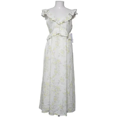 Maxi dress (White, Yellow) from Bubbleroom Viscose