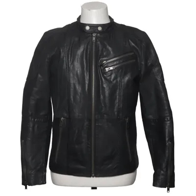 Leren jack (Zwart) van Freaky Nation Leer, Polyester