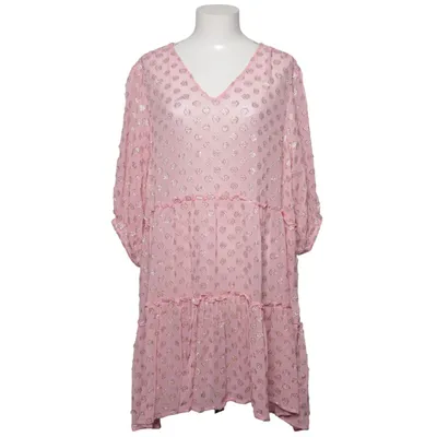Klänning (Rosa, Guldfärgad) från Part Two Metallfiber, Polyester, Viskos