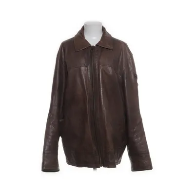 Læderjakke (Brun) fra Pall Mall Polyester, Læder