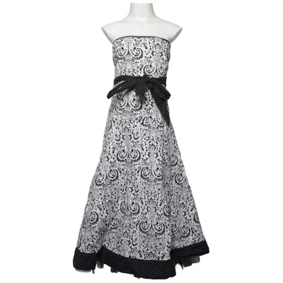 Cocktail dress (Black, White) from Ruby Rox Cotton, Elastane, Polyester