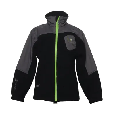 Fleece jacket (Black, Gray) from Peak Mountain Polyamide, Polyester
