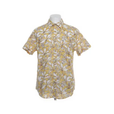 Korte mouwen shirt (Geel, Meerkleurig) van Dressmann Katoen, Linnen