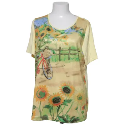 T-shirt (Jaune, Multicolore) de Laura Kent Élasthane, Viscose