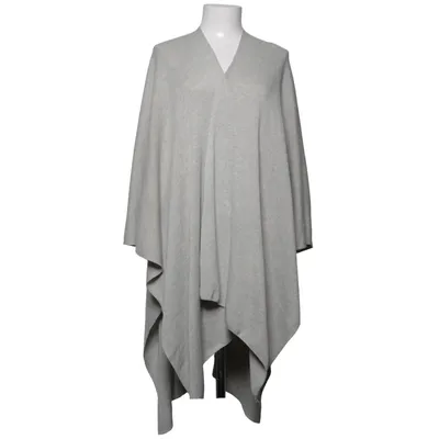 Poncho (Grå) från H&M Basic Polyester, Viskos, Ull
