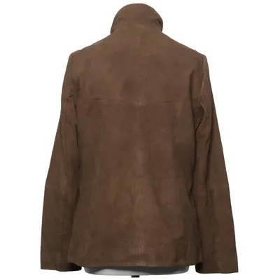 Läderjacka (Brun) från Otto Kern Polyester, Mocka