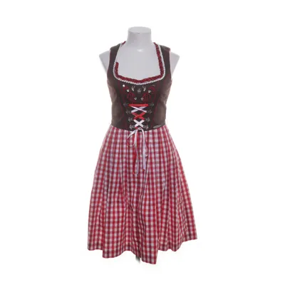 Dirndl (Brown, Red, White) from Spieth & Wensky Cotton, Polyester, Elastane