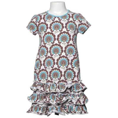 Robe (Bleu, Marron, Blanc, Multicolore) de Me&i Coton, Élasthane