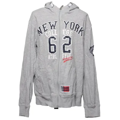 Hoodie (Gray, Blue, Red) from Red & Blue Cotton, Polyester