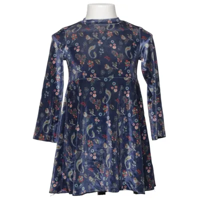 Klänning (Blå, Flerfärgad) från Zara Girls Elastan, Polyester