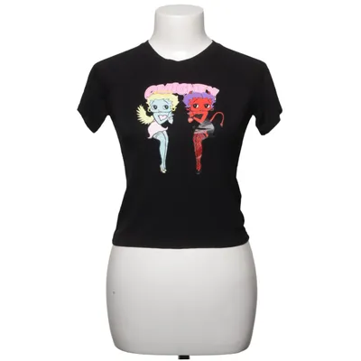 T-shirt (Zwart) van O-Mighty Katoen, Elastaan