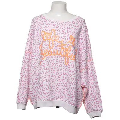 Collegetröja (Vit, Rosa, Flerfärgad) från Miss Goodlife Bomull