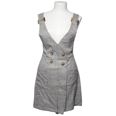 Hängselklänning (Grå, Svart, Gul) från Dilvin Elastan, Polyester, Viskos