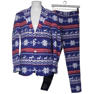 Kostym (Blå, Röd, Vit) från Opposuits Polyester