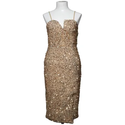 Robe de cocktail (Or) de Shein Élasthane, Polyester