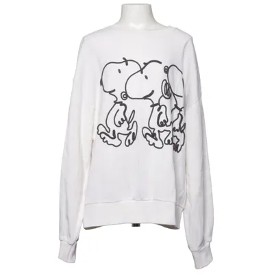 Sweatshirt (Wit) van Zara x Peanuts Katoen, Elastaan