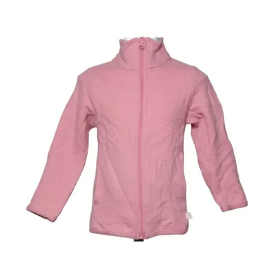 Fleecejacka (Rosa) från Disana Bomull, Ull, Merinoull
