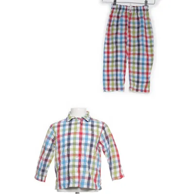 Pyjama (Wit, Meerkleurig) van Polarn O. Pyret Katoen