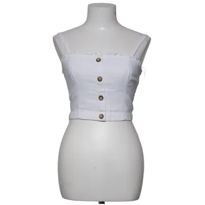Crop top (White) from Hollister Cotton, Linen, Polyester