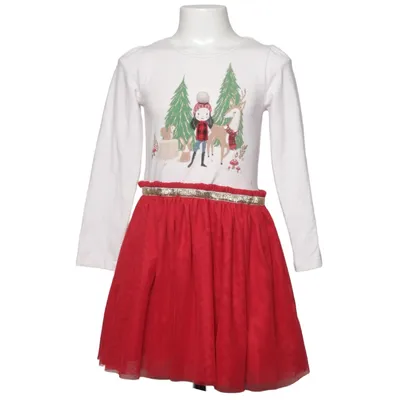 Dress (Red, White, Multicolored) from Shrinking Violet Cotton, Elastane, Polyester