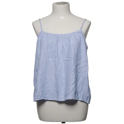 Tank Top (Blue, White) from H&M Linen, Viscose