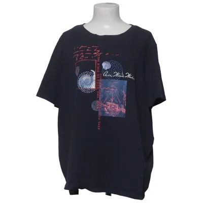 T-shirt (Blå, Flerfarvet) fra Plus Plus Bomuld, Elastan