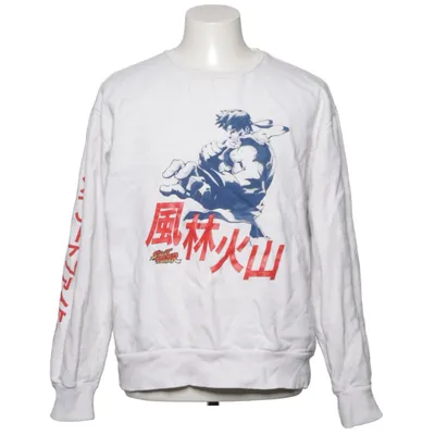 Sweatshirt (White, Blue, Red) from Street Fighter Cotton