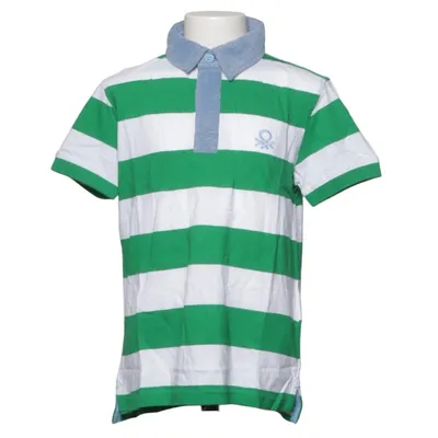 Poloshirt (Groen, Wit, Blauw) van United Colors of Benetton Katoen