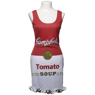Dress (Red, White, Multicolored) from Campbell Polyester