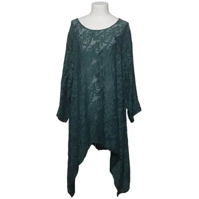 Blouse (Green, Blue) from Grizas Silk, Viscose
