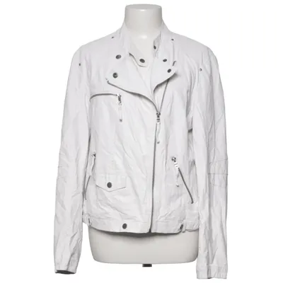 Biker jacket (White) from Temple Polyester, Polyurethane