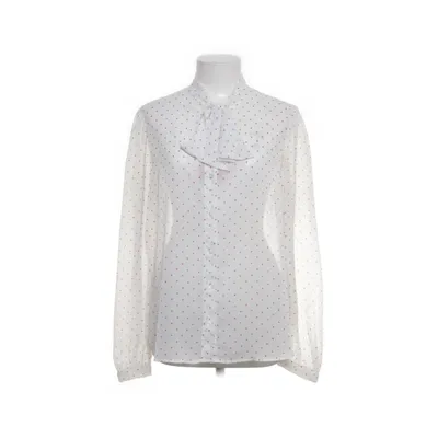 Knytblus (Vit, Flerfärgad) från Chiffon