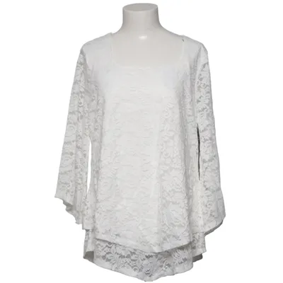 Blouse (White) from Lily Morgan Elastane, Polyamide, Polyester