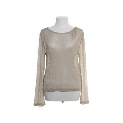 Top (Goud) van Gina Tricot Elastaan, Metallvezel, Viscose