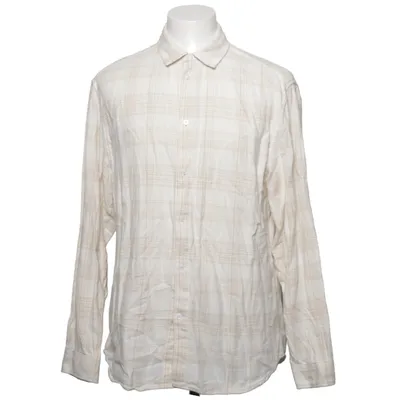 Flannel shirt (Beige, Multicolored) from H&M Cotton