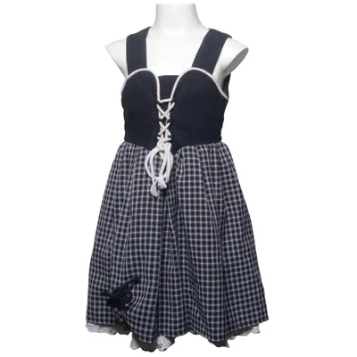 Dirndl (Blue, White) from Landhaus Linen, Polyester, Viscose