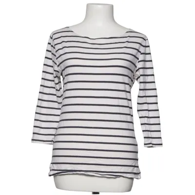 Långärmad t-shirt (Vit, Blå) från Cross Sportswear Bomull, Elastan