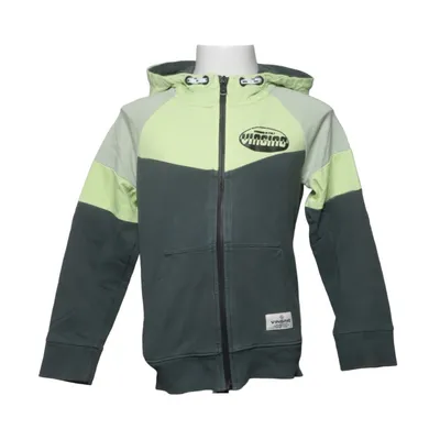 Sweat à capuche (Vert, Jaune) de Vingino Coton, Élasthane