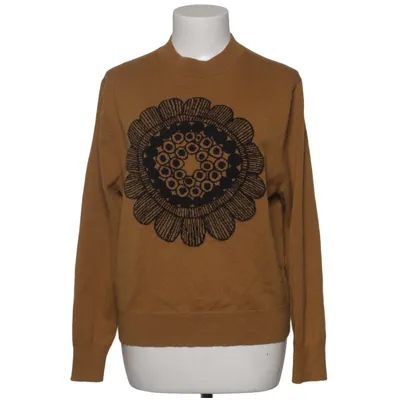 Pull-over (Marron, Noir) de Marimekko x Uniqlo Cachemire, Laine