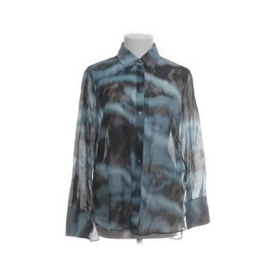 Shirt (Blauw, Meerkleurig) van Massimo Dutti Zijde