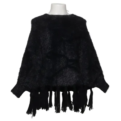 Poncho (Black) from Kids Star Polyester, Wool