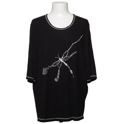 T-shirt (Zwart) van Chalou Elastaan, Viscose
