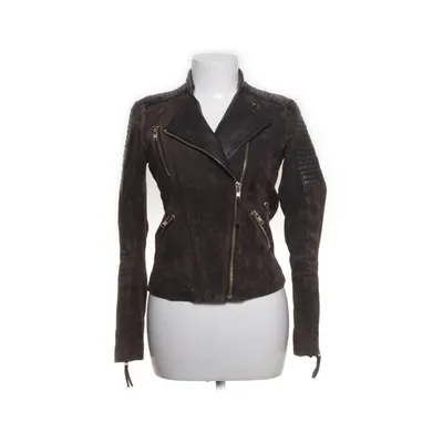Bikerjakke (Brun) fra Mango Læder, Polyester