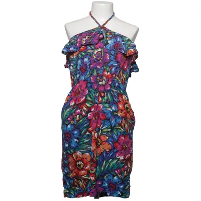 Jurk (Blauw, Roze, Groen) van Warehouse Viscose