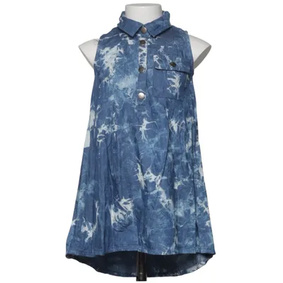 Dress (Blue, White) from Aya Naya Cotton, Polyester