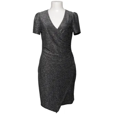 Wrap dress (Gray) from Chi Chi London Elastane, Metallic fiber, Polyamide