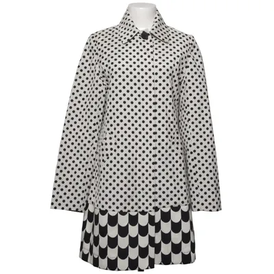 Coat (Black, White, Multicolored) from Desigual Cotton, Polyester