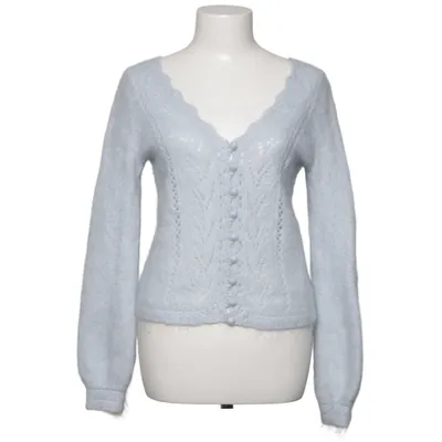 Cardigan (Bleu) de La Maille Sézane Élasthane, Laine de mouton, Mohair, Polyamide