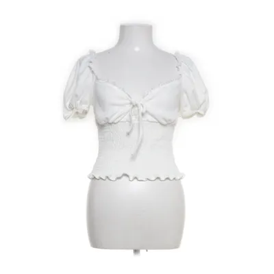 Crop top (White) from Glamorous Elastane, Polyester